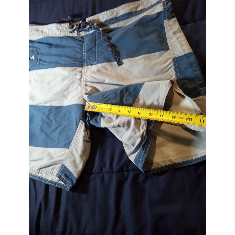 Patagonia Swim Trunks Mens 36 Blue Colorblock‎ Drawstring Board Shorts Stretch - Picture 3 of 5
